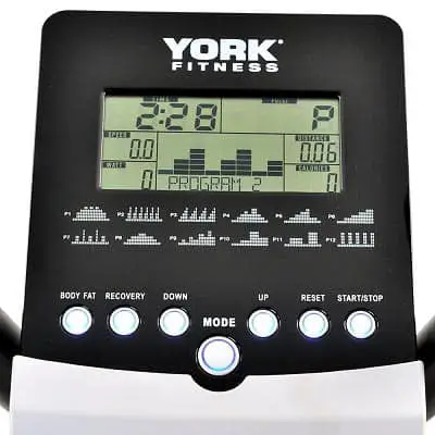 York Active 120 cross trainer display